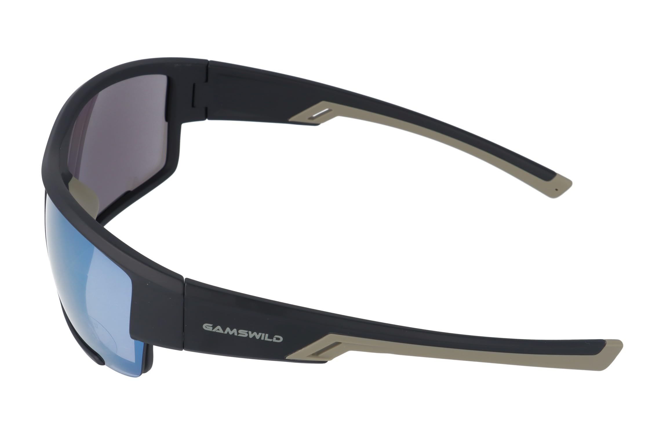 Gamswild WS7133 - Occhiali da sole sportivi da ciclismo, unisex, colore nero, blu, blu