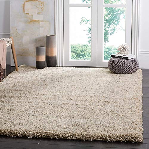Image of Shaggy Super Soft Carpet for Home & Living Room Size - 8 X 11 Ft (Beige)