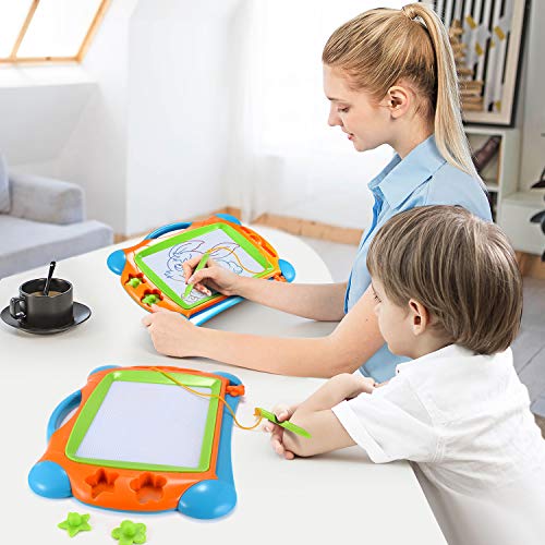 Banne Magnetic Drawing Doodle Board For Kids Toddlers 14Inch Colorful Travel Size Erasable Sketching Pad Toys For Writing Painting And Learning #TOP7