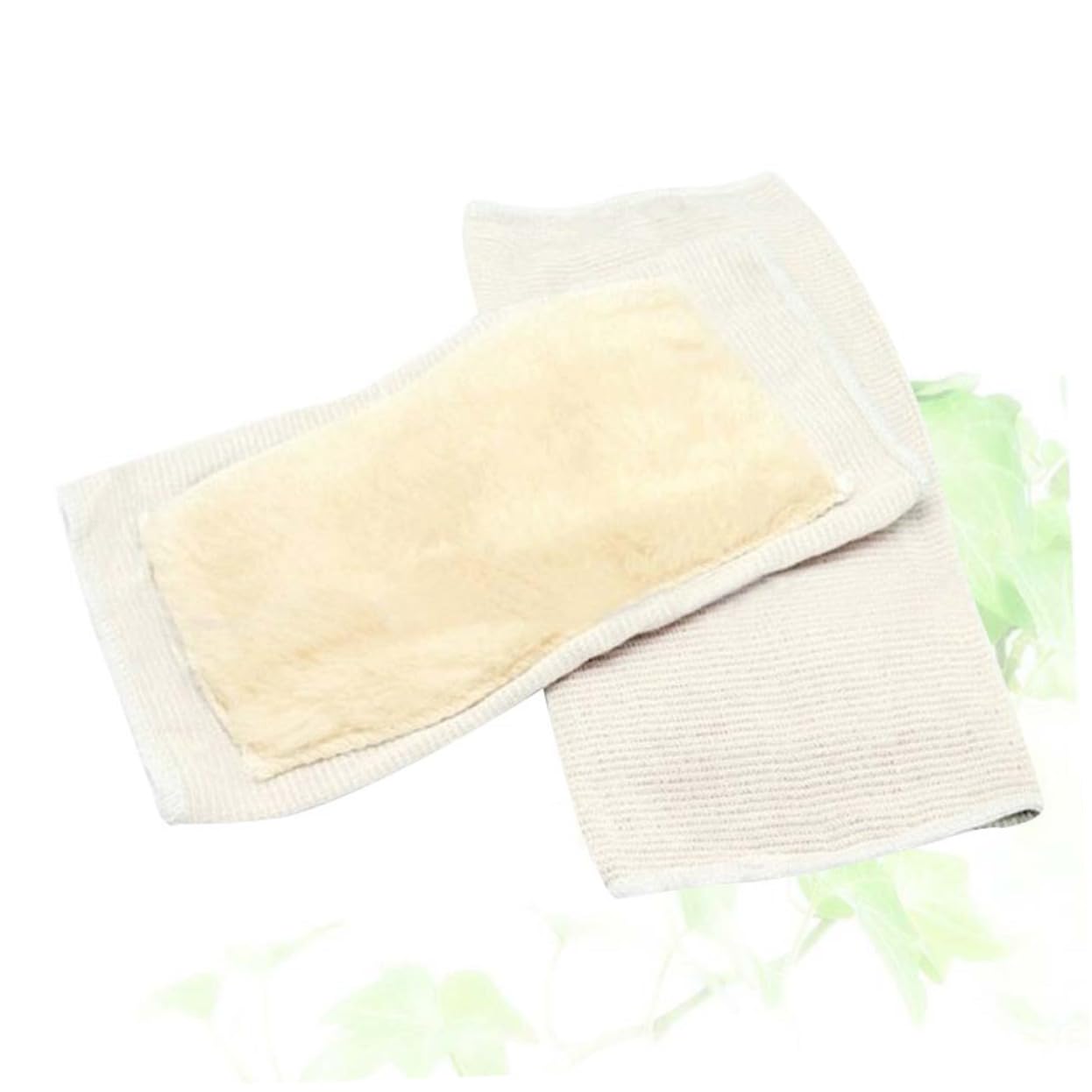 WOFASHPURET 1 Pair Warm Knee Support Sleeves Thicken Artificial Wool Knee Pads for for Dance Yoga and Winter Outdoor Activities