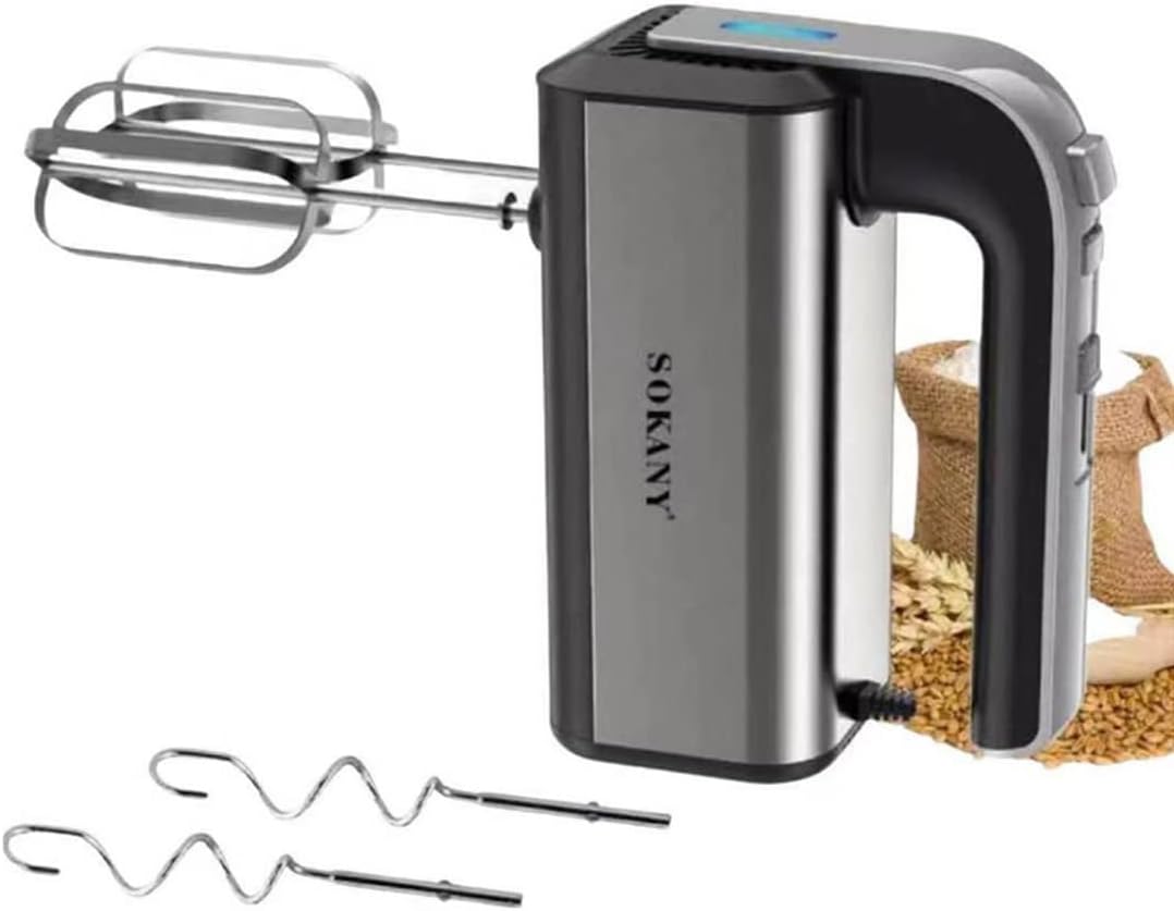 Cecotec Draadloze Handmixer PowerTwist Battery. 50W, Klopt, Mengt en Kneedt, Oplaadbaar via USB, 40 Minuten Gebruikstijd, 5 Snelheidsniveaus en Turbofunctie, LED Display