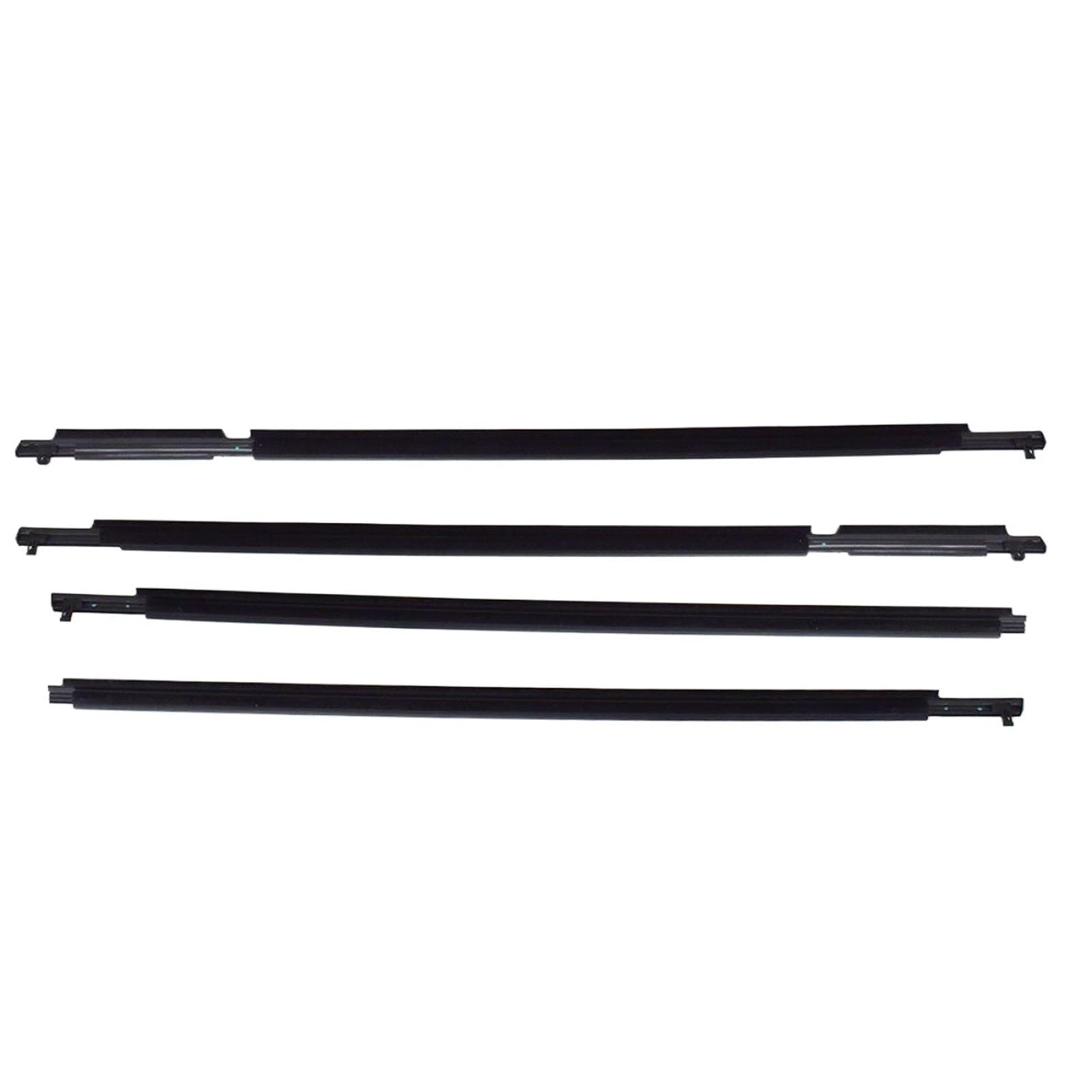 Lkhjdbiy One Color Car Edge Fit For Rav4 2009-2012 75720-0R020 75710-0R020 75740-0R020 4Pcs Car Window Weatherstrip Black