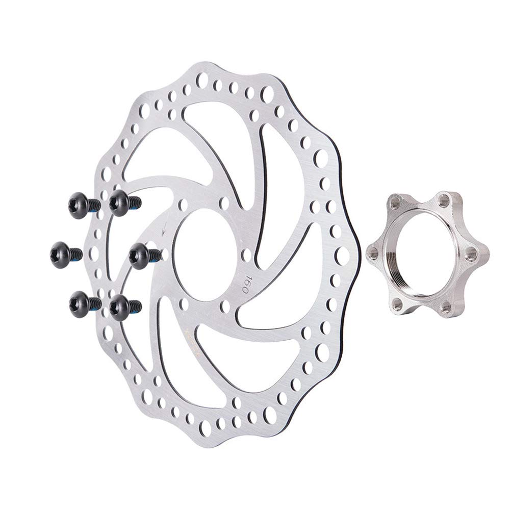 VOANZO VTT 160mm Disque de Frein Disque Rotatif Modification de vélo avec Bride Trou Diagonal 48mm Disque de Frein