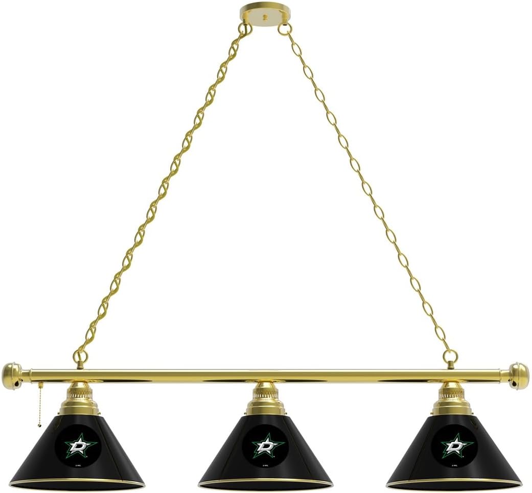 HBS Dallas Stars 3 Shade Billiard Light by The Holland Bar Stool Co.