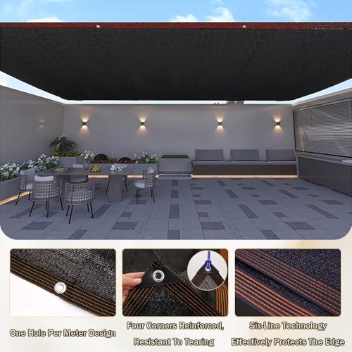 Filet d'ombrage avec œillets bâche de serre et toile pour pergola extérieure