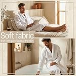 Waffle Robes for Men M-3XL, Lightweight Soft Bathrobes, Cozy House Coat for Spa, Shower & Hotel