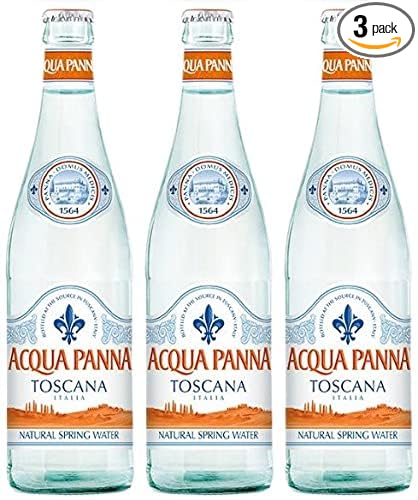 Acqua Panna Natural Spring Water The Smoothest Taste Toscana, 25.36 fl oz / 750 ml, 3 Pack