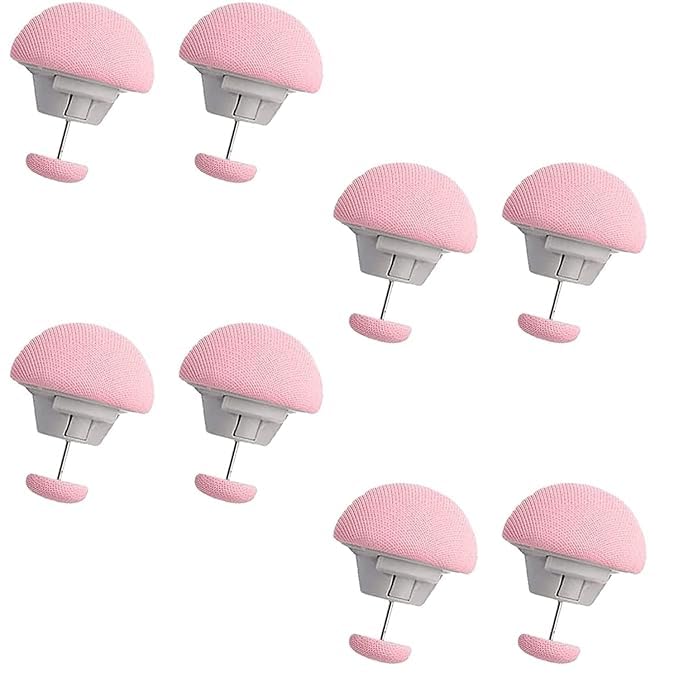 DLEST Bed Sheet Clips, Duvet Cover Holding Fasteners, Cotton Quilt Fixer, Rust Proof Curtains or Bedding Accessories from Shifting (Pack of 3) (Pink)-image-16
