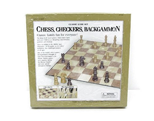 Cardinal Industries Chess/Checkers and Backgammon Set