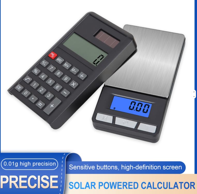 Pocket Scale 500G/ 0.01G Portable Electronic with Calculator Function Digital JewelryScale