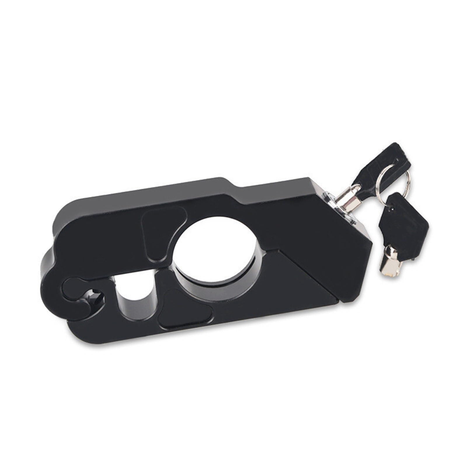Noauqwtv Black Motorcycle Handlebar Lock Moto Safety Locks Motorcycle Handlebar Lock Fit Grip Street Security Scooter Auto Theft Protection Safety Lockwire(Black)