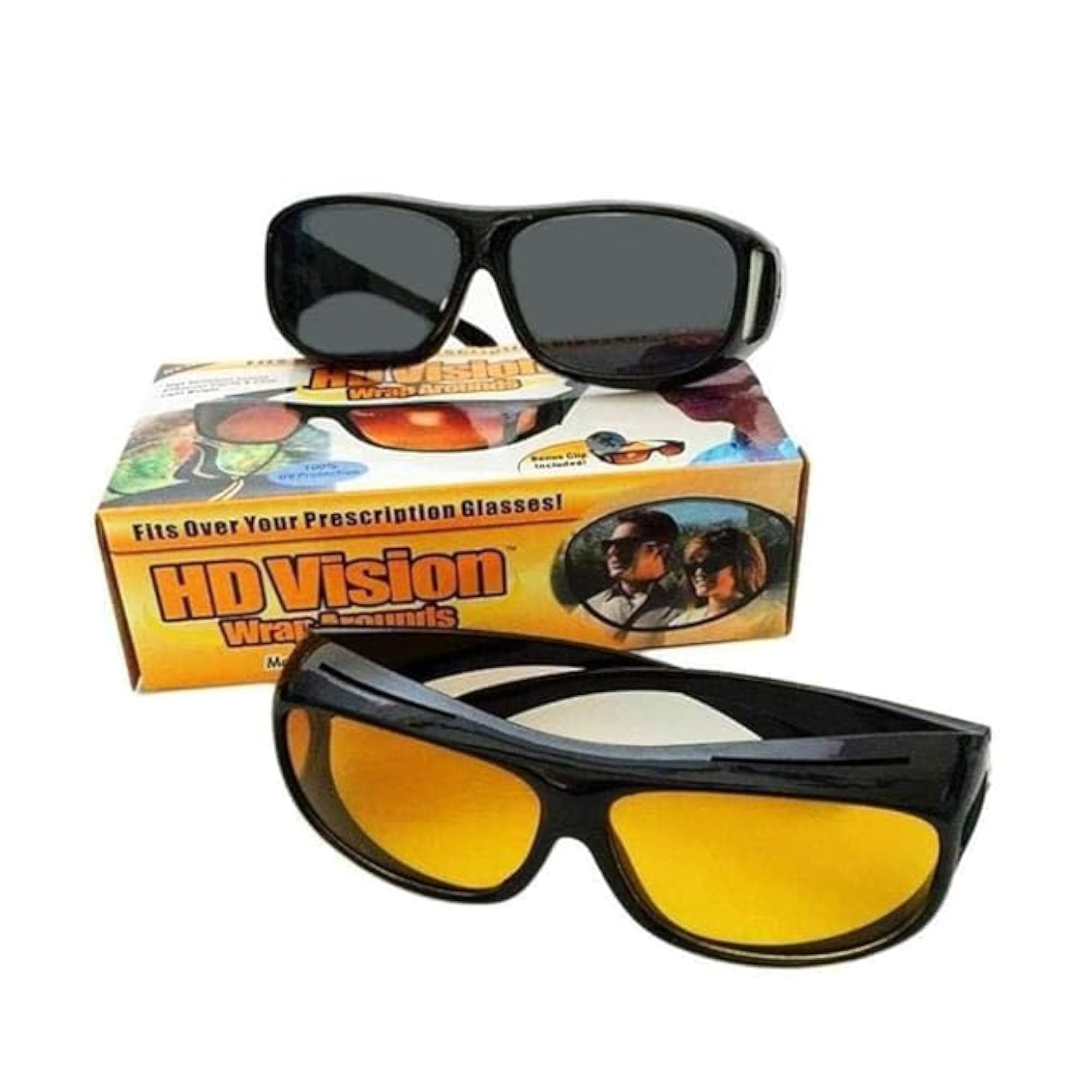 HD Vision & Night Goggles Polarized Sunglasses Pack of 2