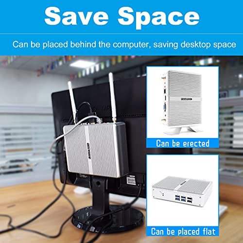 Fanpeec Mini Computer, Fanless Mini Pc,4K Hdmi+Vga Dual Display,8Gb Ddr4+256Gb Nvme Windows 10 Pro Mini Pc,Core I5-7267U Desktop Computer,2.4G/5.8G Wifi,4Usb3.0+2Usb2.0,Rj45 Lan,Kensington Lock #TOP7