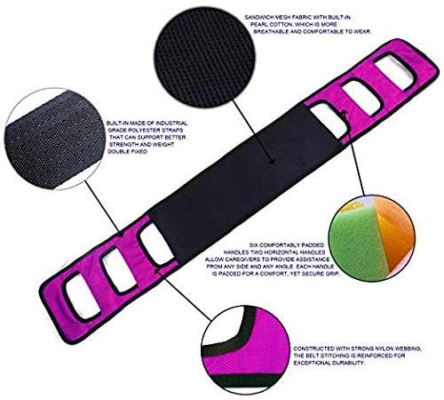 Transfer Board Patient Lift Gait Belt Transfer Sling Transferring Turning Handicap Bariatric Patient Patient Care Safety Mobility Aids Equipment (Pink)