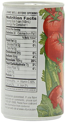 V8 100% Vegetable Juice, Original Low Sodium, 5.5 Ounce (Pack Of 24) #TOP4