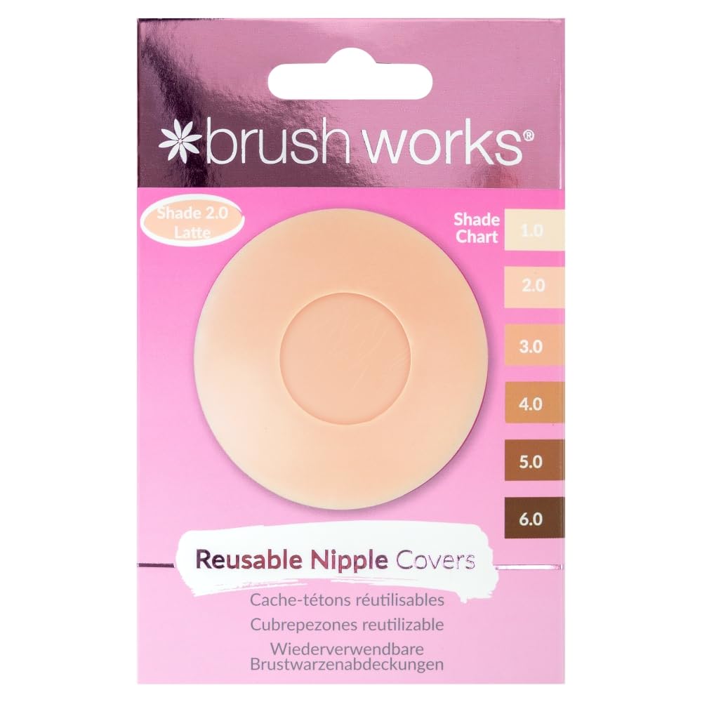 BRUSHWORKS Reusable Silicone Nipple Covers