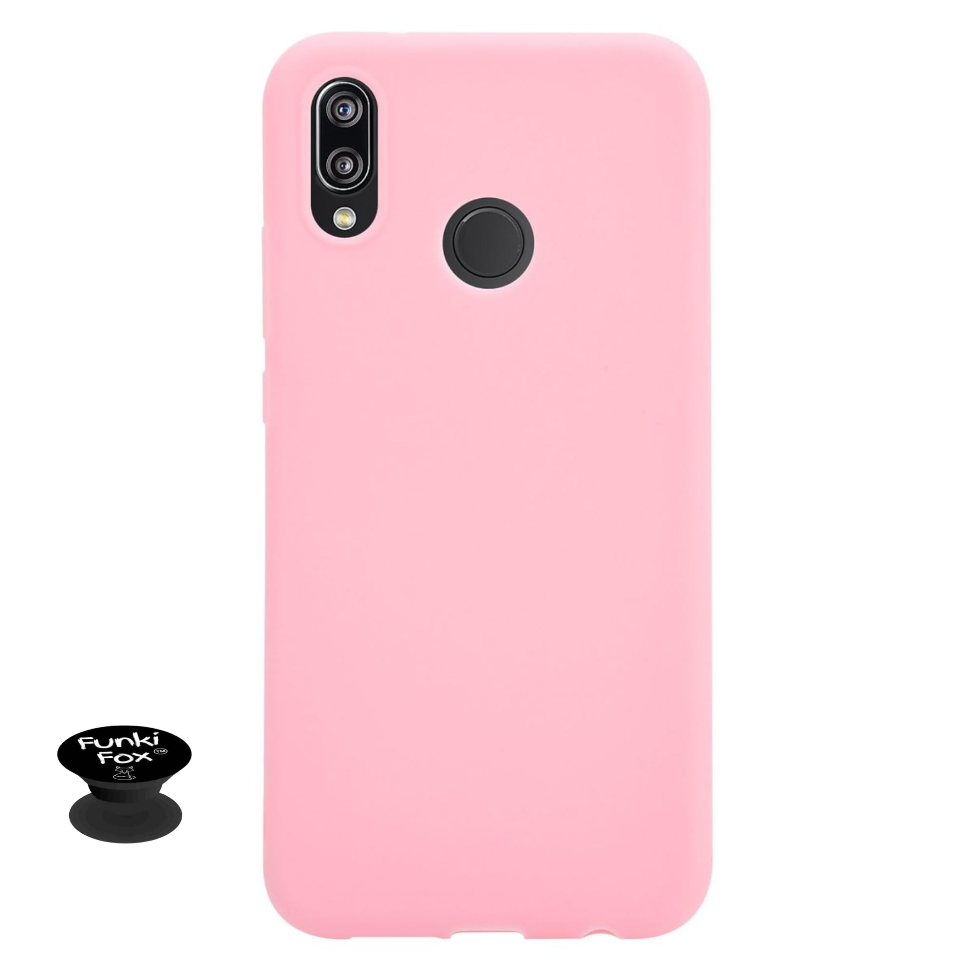 Funki Fox Huawei P20 LITE Soft & Smooth Phone Case - Pale Pink