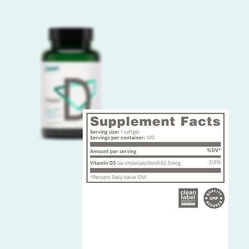 Miniatura 4 de Puori Paquete de suplemento de aceite de pescado Omega 3 y vitamina D3, para la función muscular, la salud ósea, el apoyo inmunológico y la