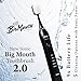 Dr Bobbi Big Mouth Electric Toothbrush for Adults | Ultrasonic Rechargeable Tooth Brush with 5 Cleaning Modes & 2-Minute Smart Timer | Extra Electric Toothbrush Heads Included | Black
