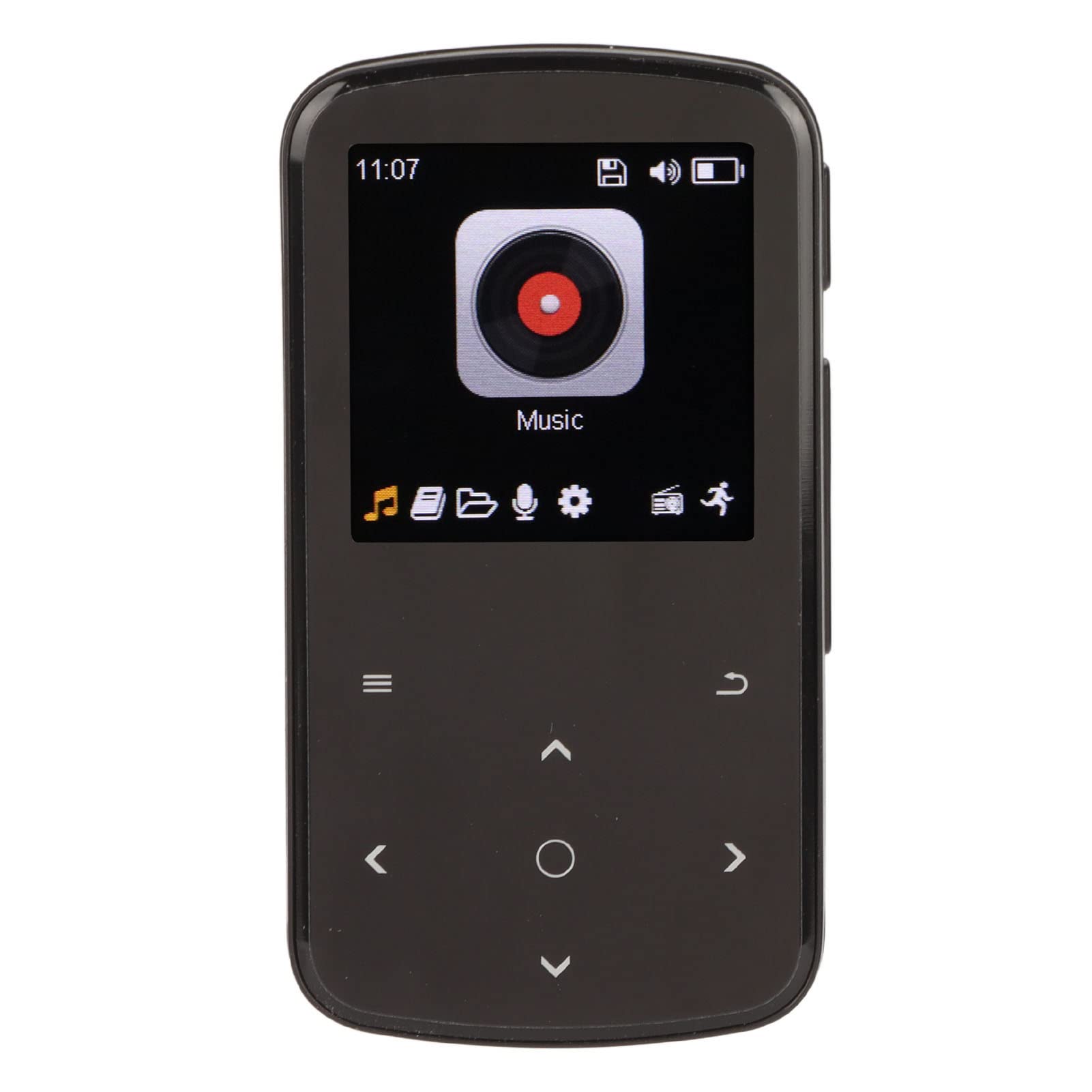 Zunate Mini Reproductor MP3 Bluetooth 32GB |Reproductor de Música Deportivo con Control Táctil de Sonido HiFi con Clip Trasero, Radio FM, Grabadora de Voz, Lectura de Libros Electrónicos, Podómetro