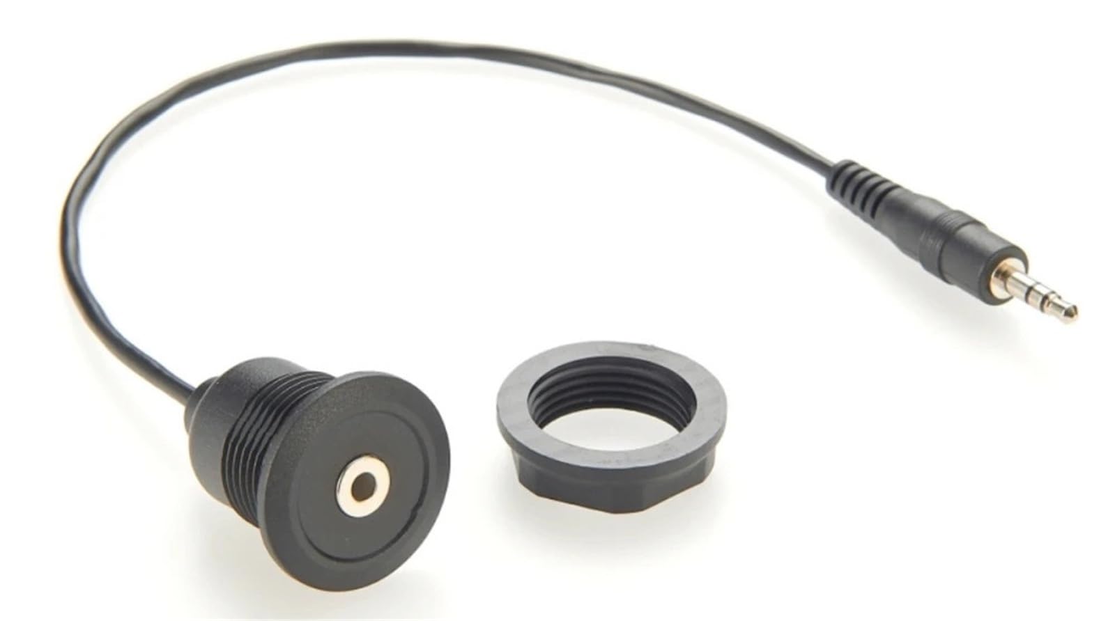 Cavo di prolunga AUX maschio-femmina da 3,5 mm 1/8" Jack audio stereo rotondo for montaggio a pannello a incasso