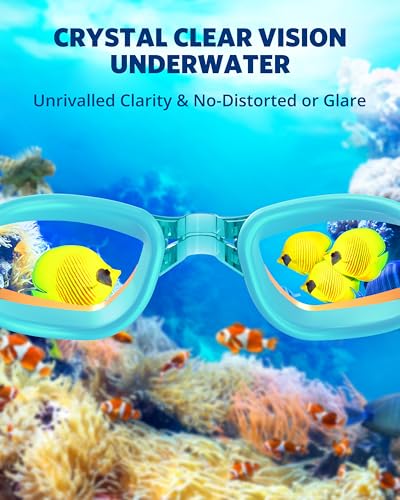 Image of Aegend Swim Goggles, Swimming Goggles No Leaking Full Protection Adult Men Women Youth