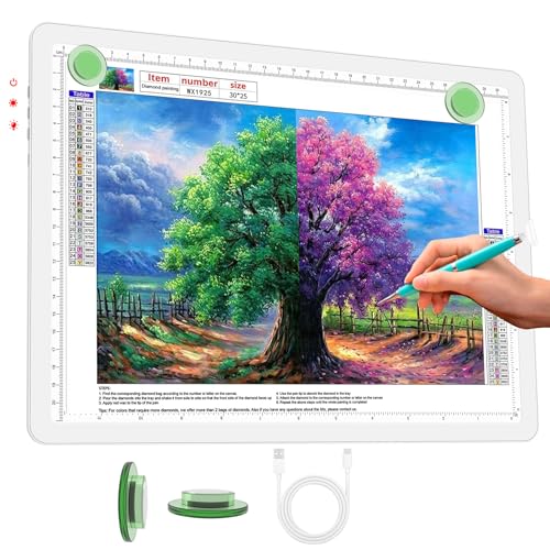 Phylosal Almohadilla de luz LED A4 recargable