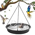 Hanging Bird Bath Hanging Bird-Feeder - CARGEN Garden Bird Bat Bird Feeder Plate Hanging Tray Bird Bath Tray Hanging Bird Water or Bird Seed Hanging Bird Baths for Outdoors