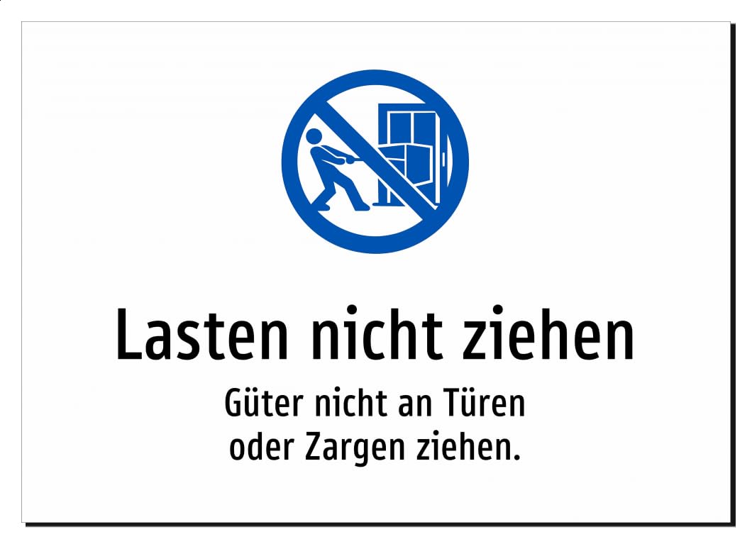 41191-DE-S-08 | Lasten nicht ziehen - Güter nicht an Türen oder Zargen