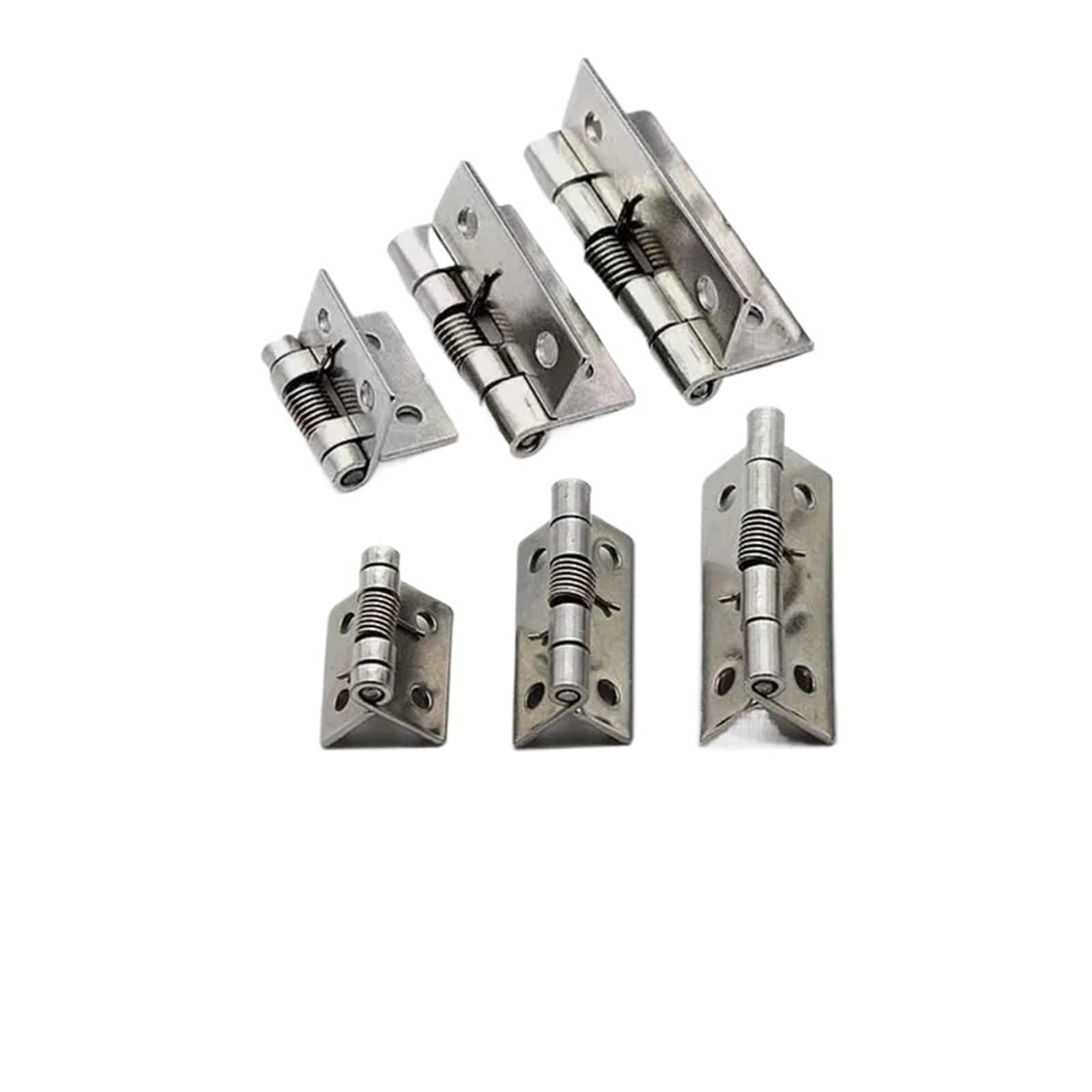 1/1.5/2inch Hinge 304 Stainless Steel Spring Loaded Hinge Door Hinge Accessories 8/6/10/12Pcs(2inch 12pcs)