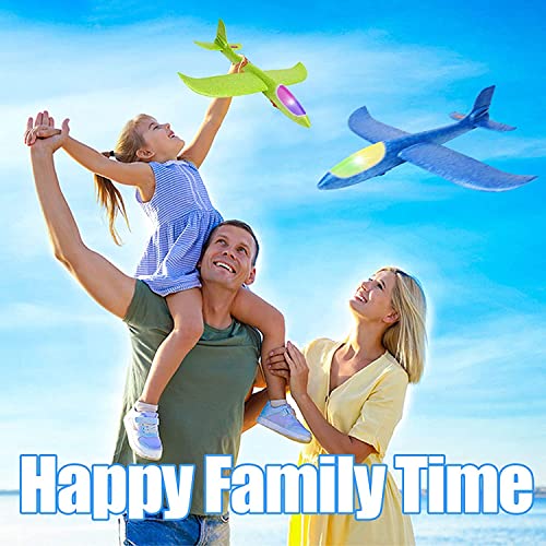 image for BooTaa 2 Pack LED Light Airplane,17.5