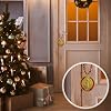 BONITTER 2PCS Gold Plated Saint Benedict Medal Catholic Blessing Charm Car Hanging Ornament Door Medal San Benito Medalla Rosary Prayer Gift for Men or Women #4