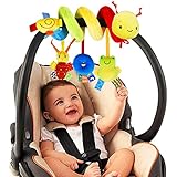  YELUFT Kinderwagen Baby Spielzeug für Babys Aktivitätsspirale Hängespielzeug Babybett Spielzeug Babyspirale Plüschspielzeug für Kleinkinder Jungen Mädchen von 0 3 6 9 12 Monaten