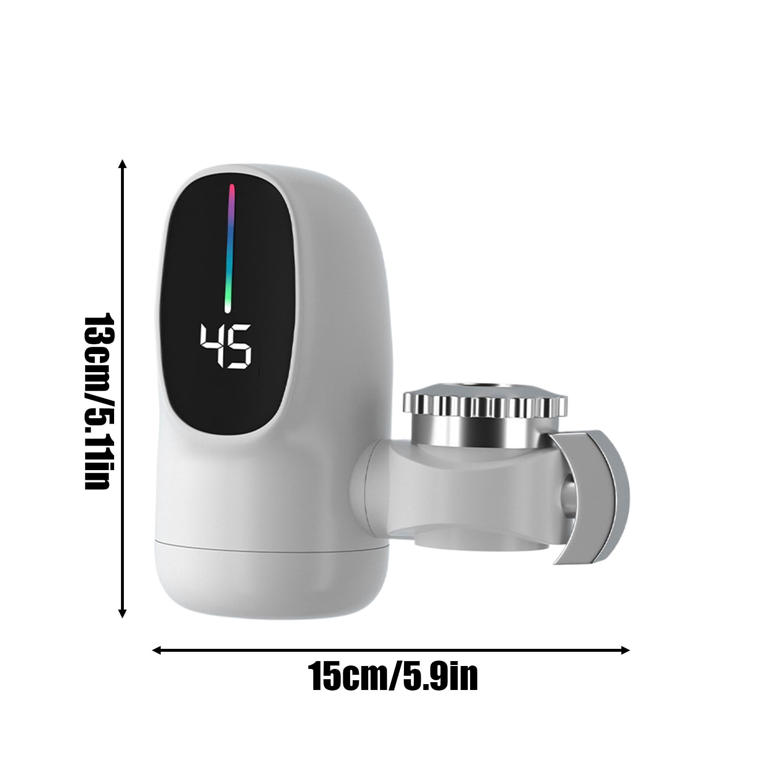 Robinet Pour Eau Chaude,Chauffe-Eau Instantané Sans Réservoir Avec Affichage Numérique À LED | Accessoires 3000W pour Salle de Bain Hôtel Camping-Car Cuisine Intérieur