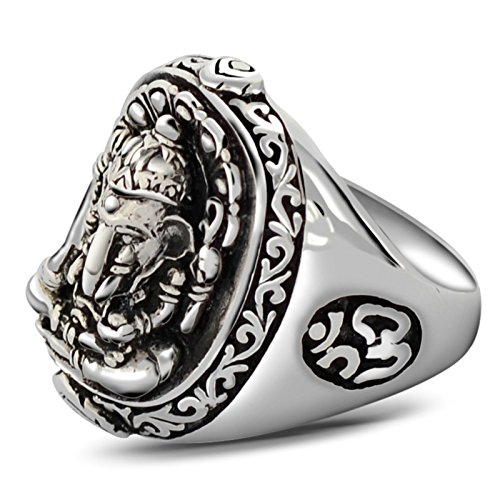 Bague éléphant en argent 925 pour homme au style vintage chic KnSam