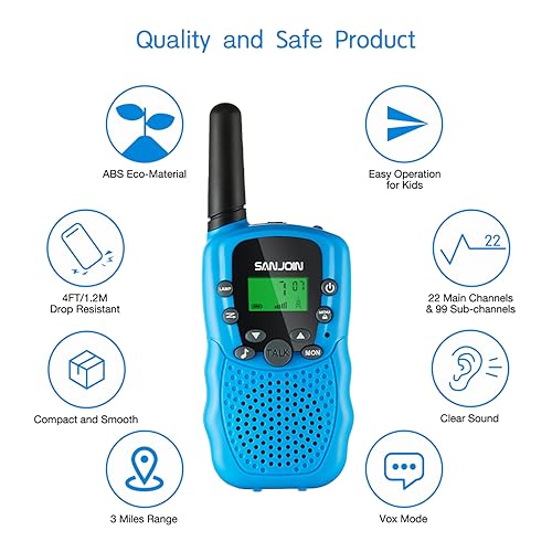 Sanjoin T-388 Walkie Talkies For Kids Toys thumb #3