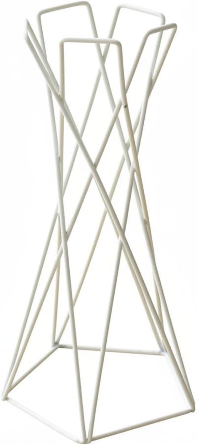 Generic Hanging Bracket Air Plant Stand Holder Display Rack Wrought Iron Metal Wire Construction With Stable Degree Circulation Minimalist Look suitable for office desks bookshelves narrow windowsills home decoration , Waist Base