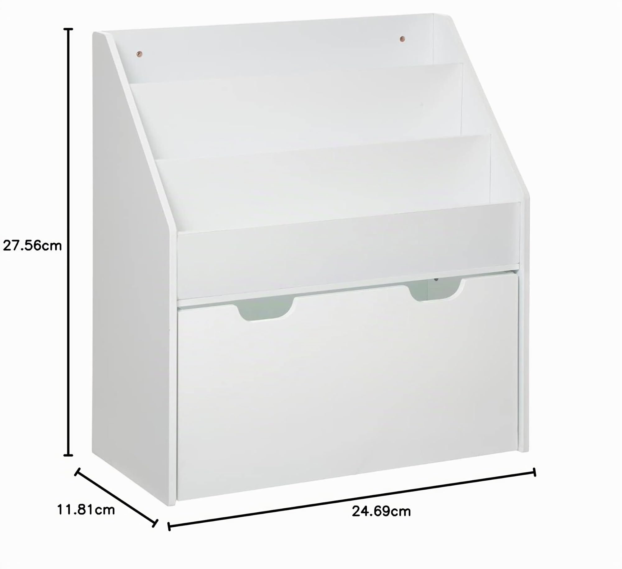 Atmosphera - Bibliothèque Enfant - bac à roulettes - Blanc H70 cm
