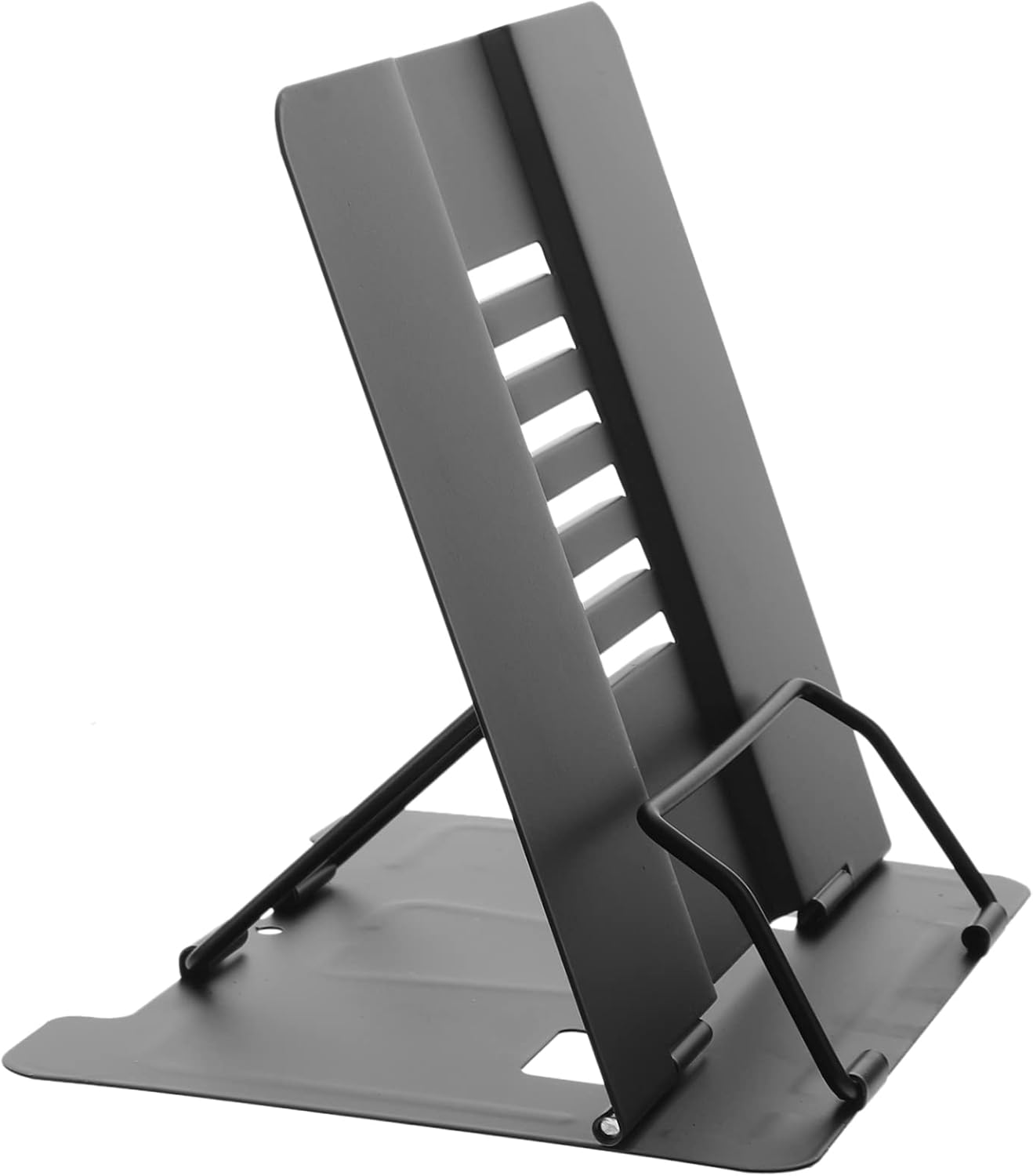 SECFOU Bookshelf Book Stand for Desk Bookshelves for Desk Book Stand Desk Stand Book Stand Holder Reading Book Rack Book Supports Drawing Board Office Bookcase Book Shelf Iron Black