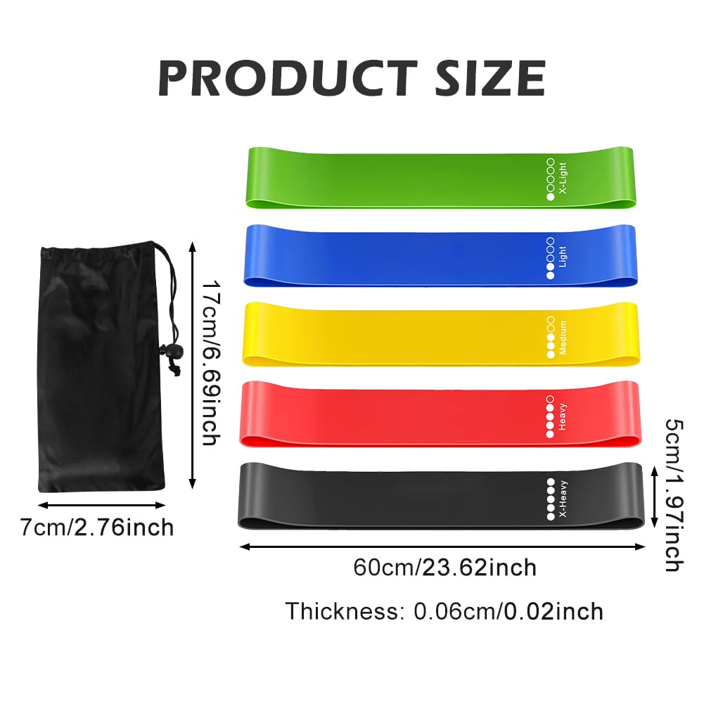 Gummiband Sport Widerstandsbänder Gymnastikband Set 5 Fitnessbänder Resistance Band Theraband Original