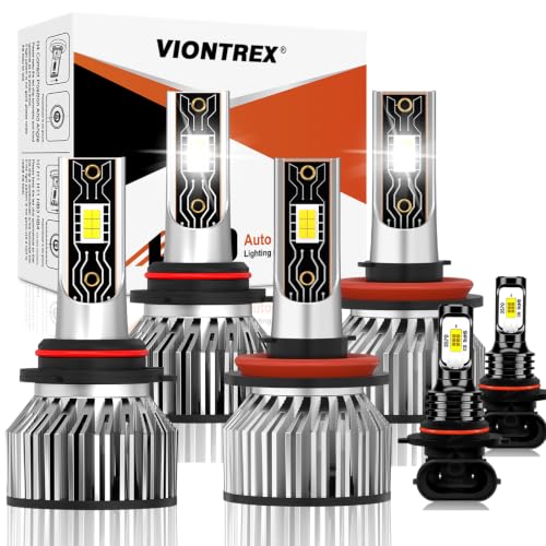 Image of Fit for Ford F150 2015 2016 2017 2018 2019 2020 2021 2022 2023 High Beam Low Beam Fog Lights Bulbs Combo, Plug n Play, 6500K White Brightness Driving Light Bulbs Set, IP68 Pack of 6