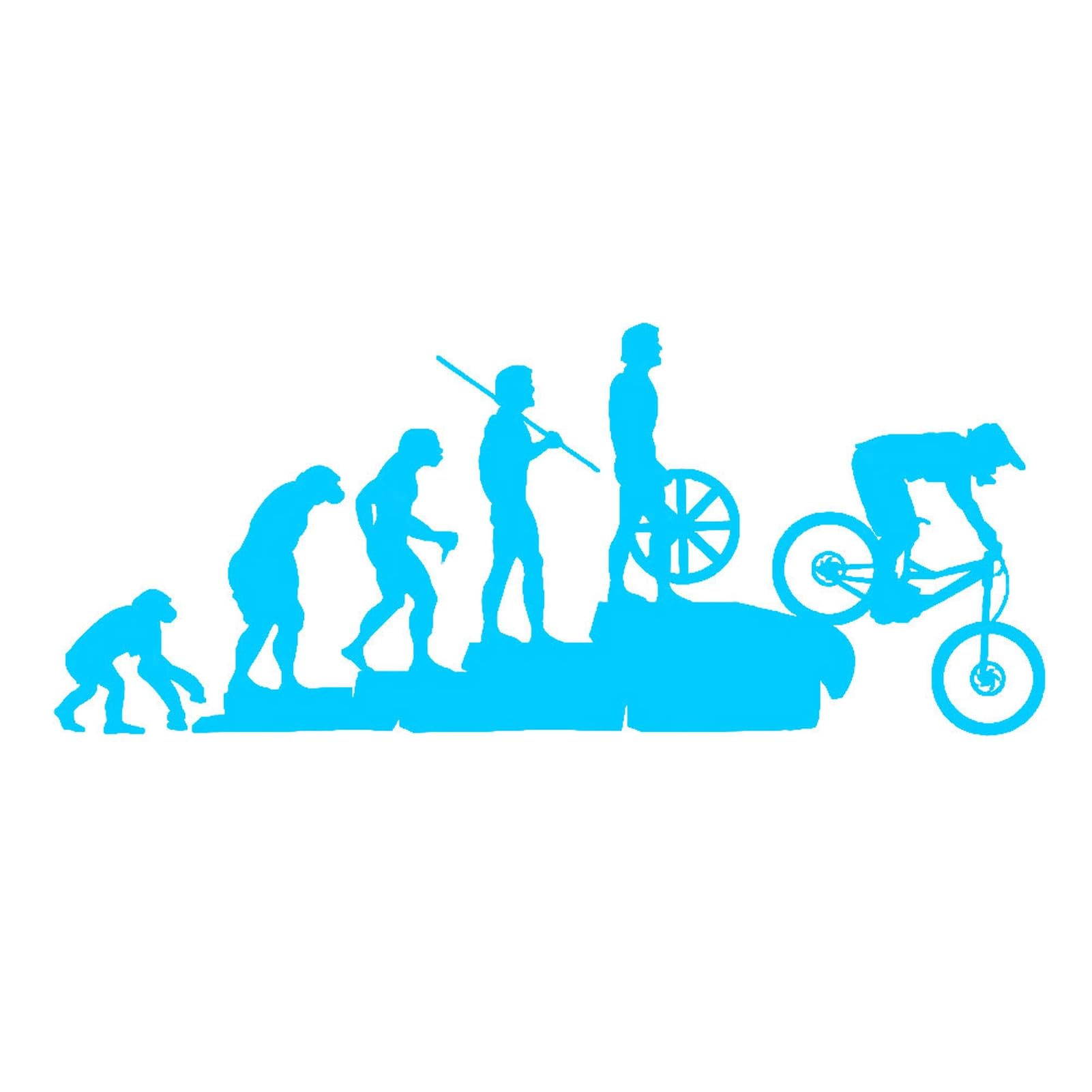 matumou Funny Human MTB Bike Car Vehicle Reflective Decals Sticker Decoration
