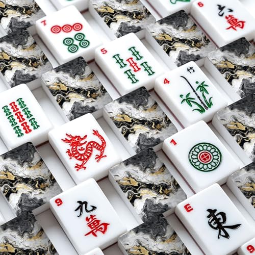 Juego de Mahjong Americano con 166 Fichas Acrílicas miniatura 4