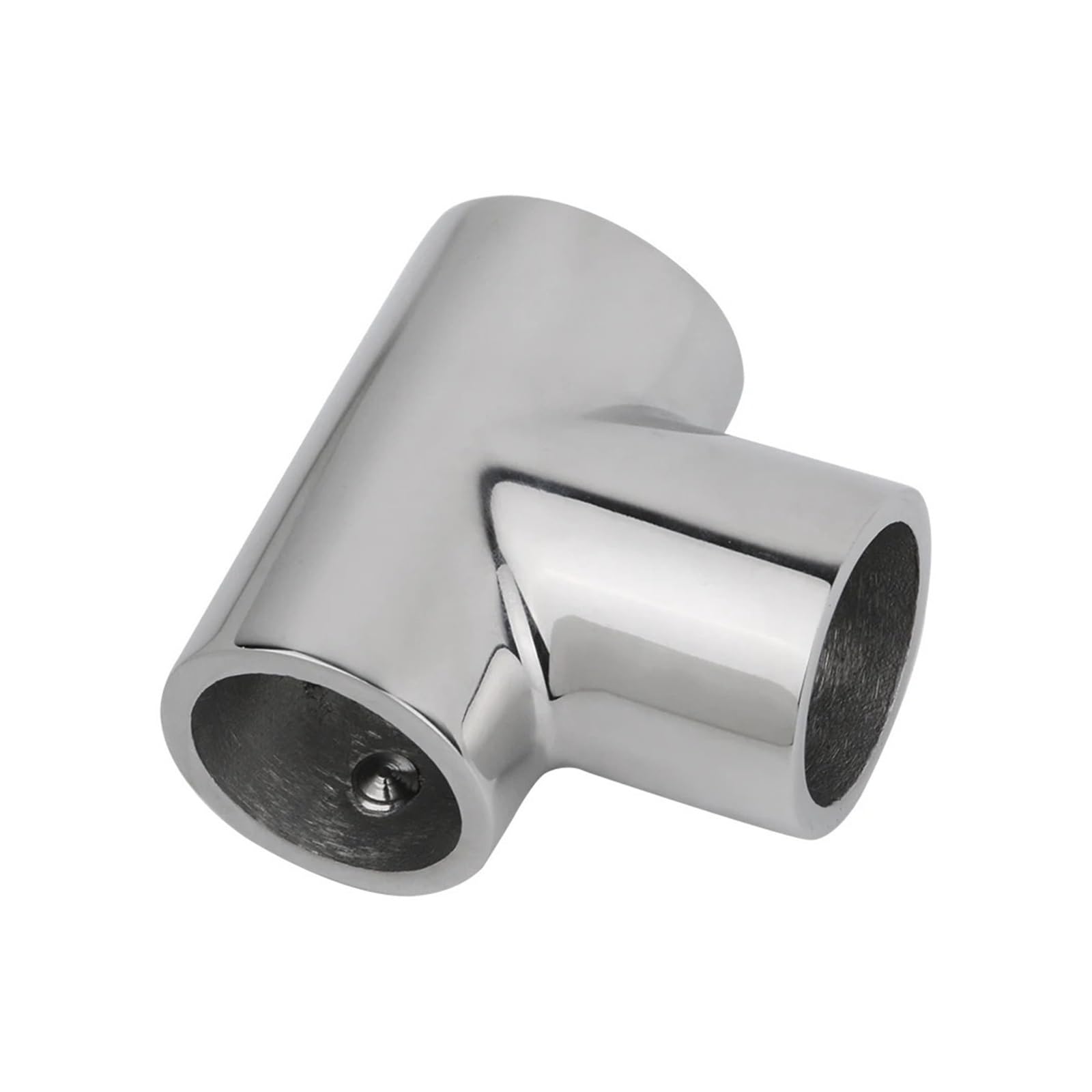 Boat 90 Degree 316 Stainless Steel Tees Marine 3-Way Handrail Fittings Tube Pipe Connector Hardware(22mm)
