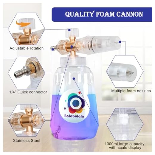 Dual Connector Foam Cannon for Pressure Washers