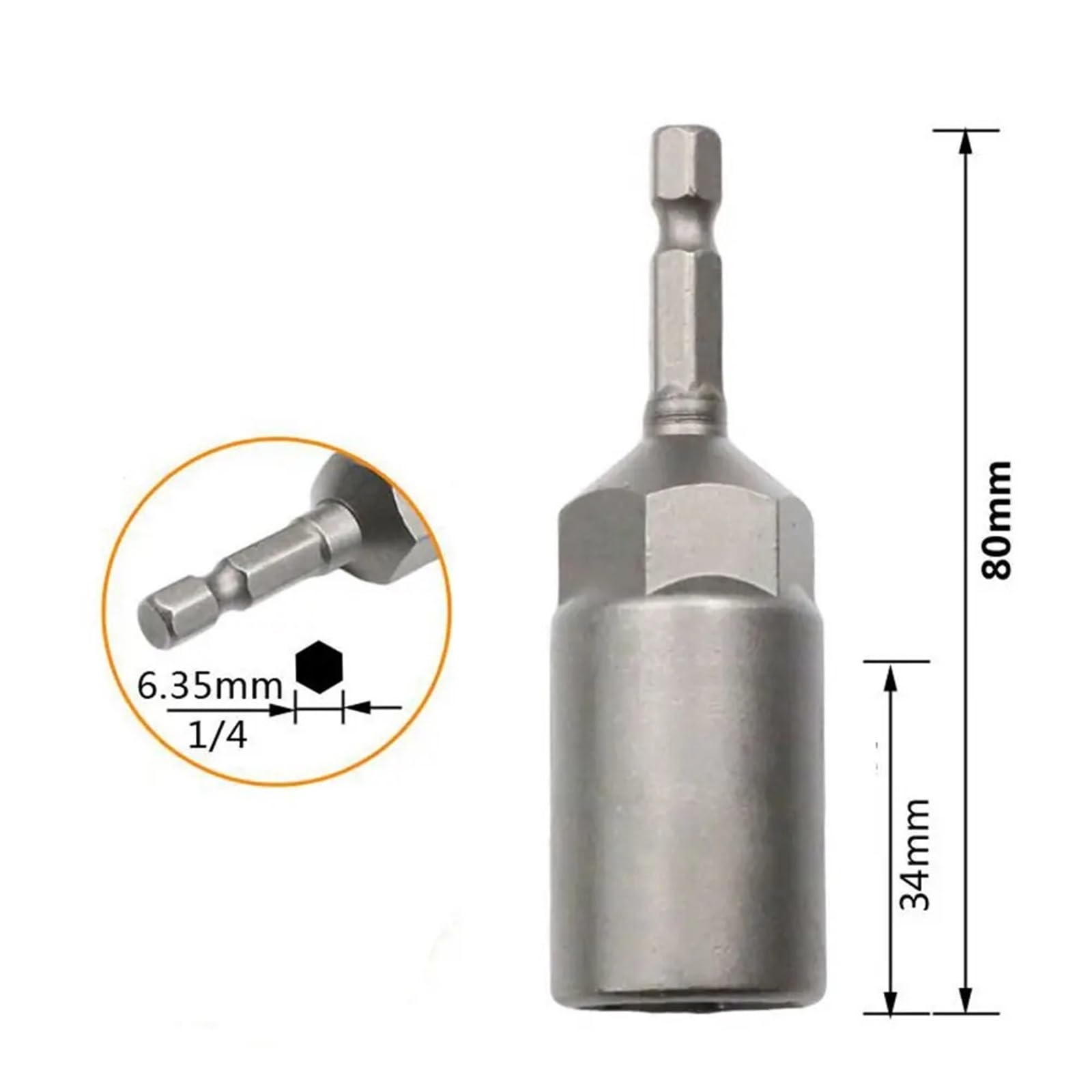 5.5mm-19mm dysze z tuleją sześciokątną zestaw śrubokrętów nasadowych uchwyt śrubokręta narzędzia wiertarki Zestaw przedłużek(14Pcs)