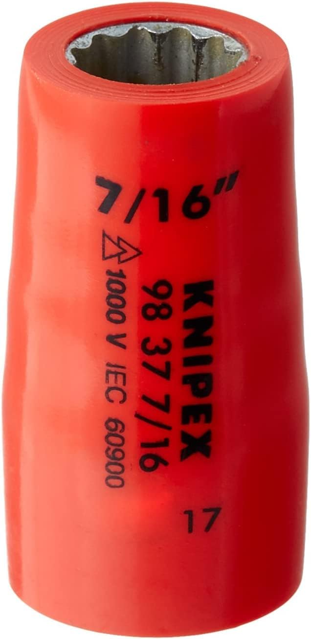 Socket, 3/8 in. Dr, 7/16 in., 12 Pt.