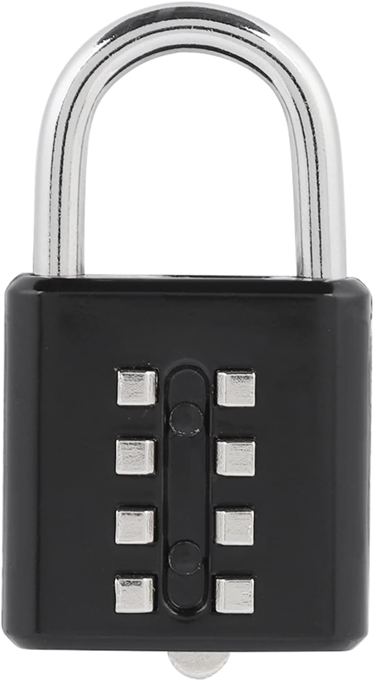 Yctze Secure 8 Digit Combination Code Padlock, Tactile Push Button Password Travel Lock for Suitcase and Luggage