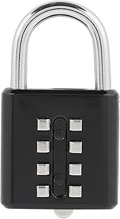 8 Digit Combination, Code Padlock Security Password Push Button Padlock Lock Padlocks for Travel Suitcase Luggage Lock in Combinations Cabinet Iron Gate Locker EtcRandom Color