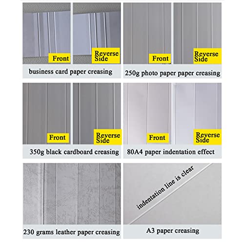 Lbwf Manual Creasing Machine, Scoring Paper Creasing Machine, Desktop A4 Paper Card Machine High Gloss Covers,With 2 Magnetic Block, Clear Ruler, Compatible Business Cards/Photos/Invitations #TOP5